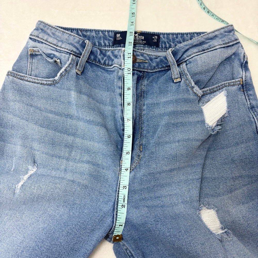Hollister California Distressed‎ Ultra High Rise Dad Jeans Vintage Stretch 29/31 - Picture 7 of 11